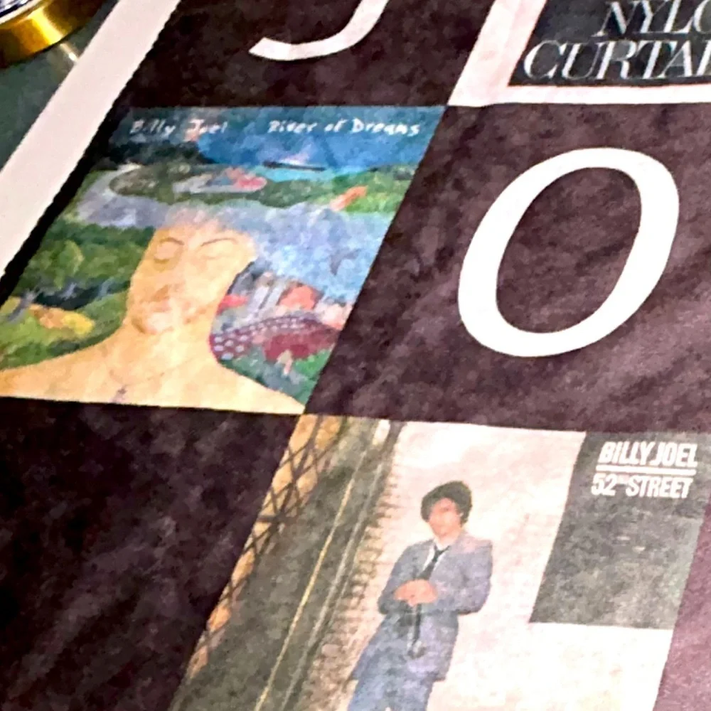 Billy Joel Album Cover Throw Blanket Collectible Patchwork Edition Sherpa